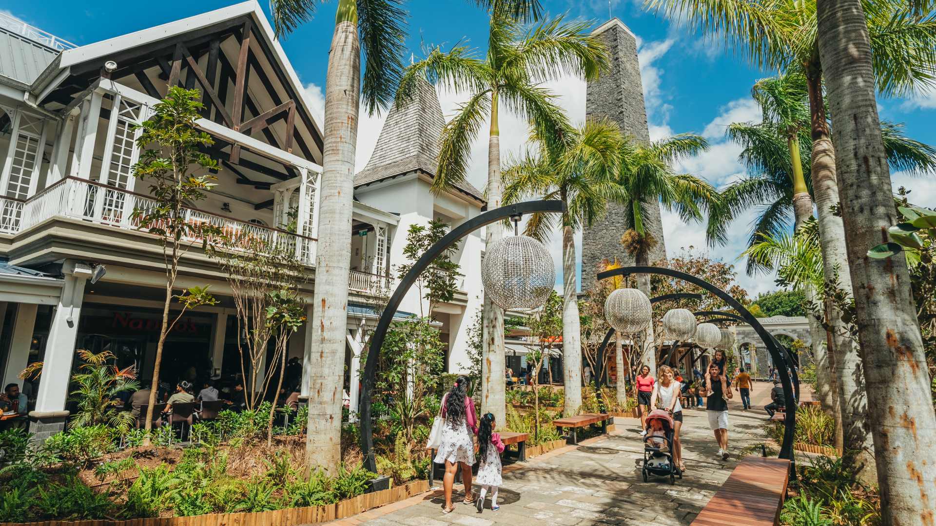 Voila Hotel located near Bagatelle Mall in Mauritius with modern architecture and convenient access to the shopping center