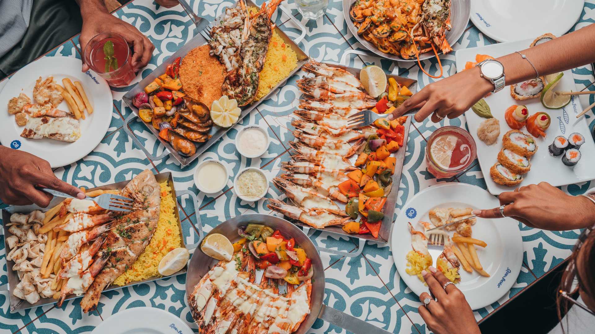 ocean basket seafood near voila hotel bagatelle mauritius