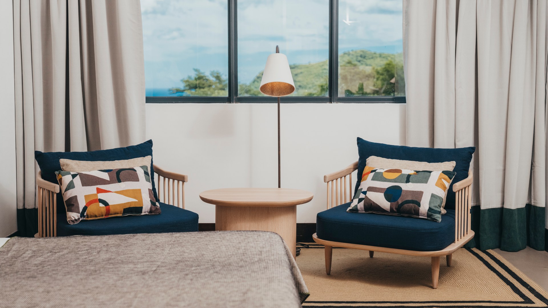 Corner studio room at Voilà Hotel, a business hotel in Mauritius