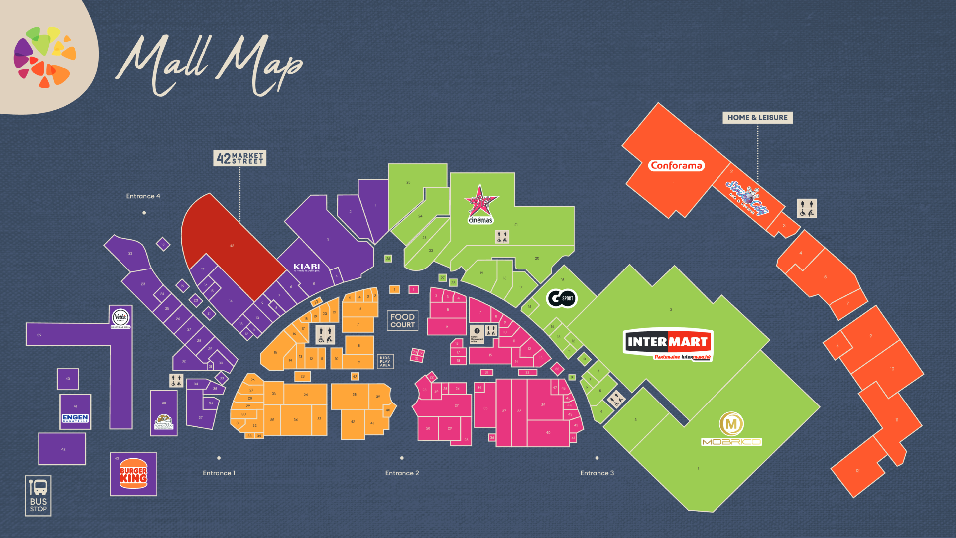 Bagatelle Mall Map, Mauritius