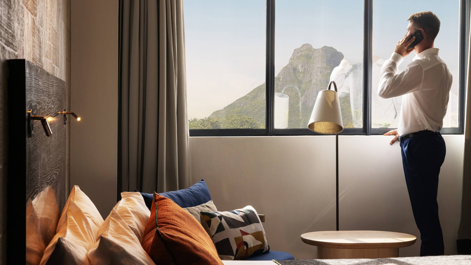 Accommodation at Voila Hotel in Mauritius, ideal for digital nomads seeking comfort and a productive work environment