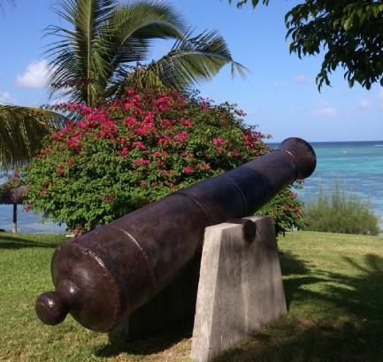 Naval battle of Grand Port historical site in Mauritius